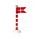 212486 Flag 19 cm med guld prikker og hvide striber fra Speedtsberg - Tinbashjem